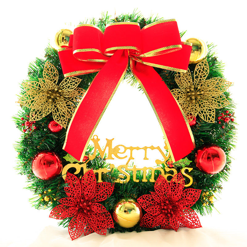 Christmas wreath door hanger decoration