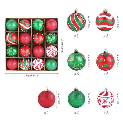 Weihnachtskugel-Set in 6 cm(16 Kugel)